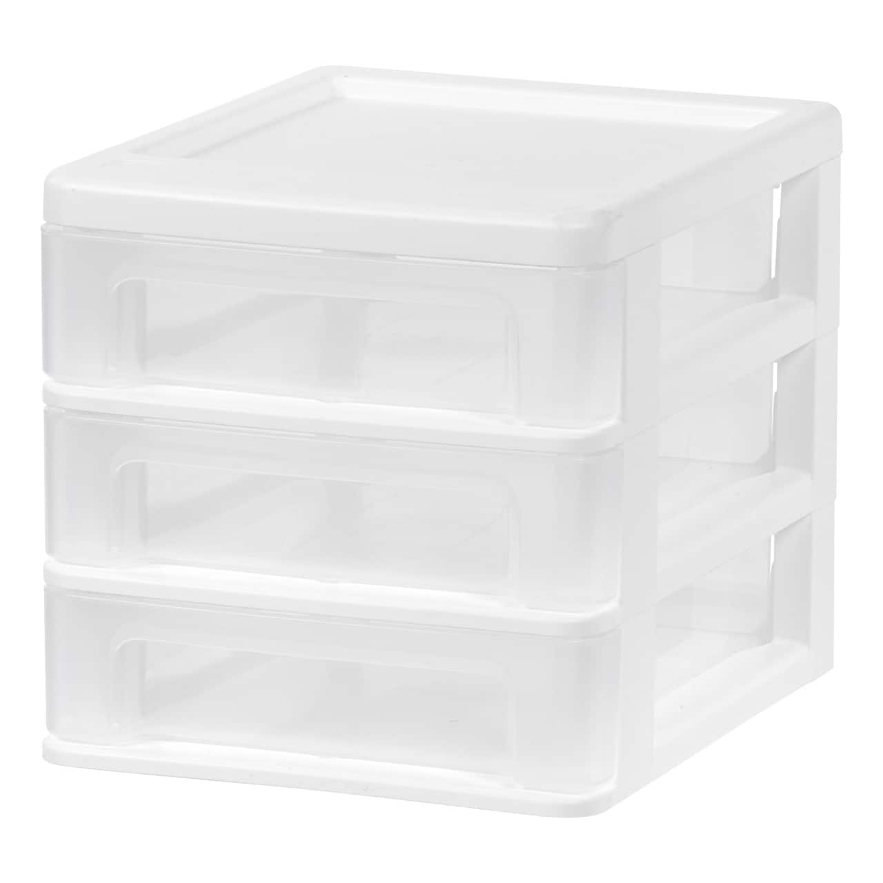 IRIS 7" Clear Tabletop Storage Drawers